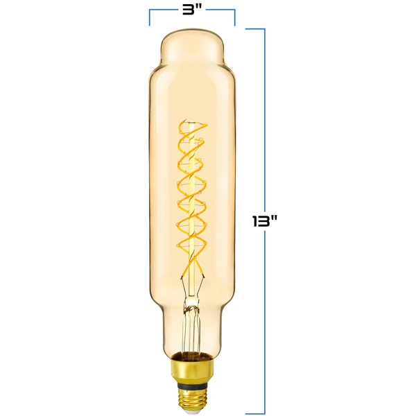 6 Watt - 2200 Kelvin - LED Oversized Vintage Light Bulb - 13 In. X 3 In. 2 6 Watt - 2200 Kelvin - LED Oversized Vintage Light Bulb - 13 In. X 3 In. - Image 2