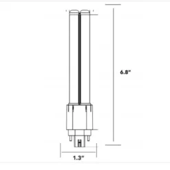 1600 Lumens - 10 Watt - 4000 Kelvin - LED PL Lamp -Bulbs Shop data 1093