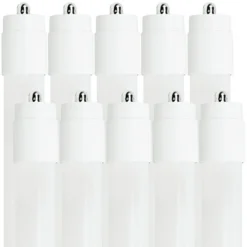 5500 Lumens - 42 Watt - 6500 Kelvin - 8 Ft. LED T8 Tube Lamp - Type B Ballast Bypass -Bulbs Shop data 1110