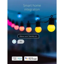 Twinkly Festoon - 33 Ft. RGB LED Outdoor Patio Light Stringer -Bulbs Shop data 1127