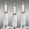 78 Ft. - White Wire - Christmas Mini Light String - (150) Clear Bulbs - 6 In. Bulb Spacing