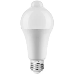 Natural Light - 1050 Lumens - 12 Watts - 5000 Kelvin - LED A19 Bulb With Motion Sensor