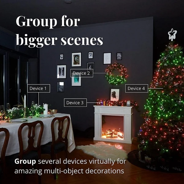 Twinkly Strings - 157.5 Ft. Mini LED Light String With 600 RGB+W LEDs - Green Wire 5 Twinkly Strings - 157.5 Ft. Mini LED Light String With 600 RGB+W LEDs - Green Wire - Image 5