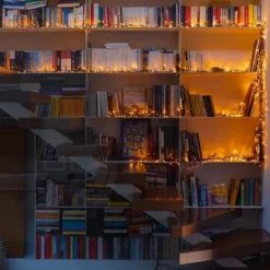 Twinkly Strings - 105 Ft. Mini LED Light String With 400 AWW LEDs - Amber, Warm White And Cold White - Green Wire -Bulbs Shop data 1398