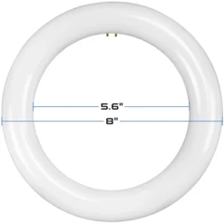 11 Watt - 1300 Lumens - 3 Colors - T9 LED Circline Tube - Hybrid A + B Type -Bulbs Shop data 1568