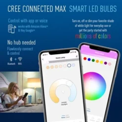 Natural Light - 800 Lumens - LED Smart Bulb - A19 Filament - 7 Watt - Tunable White - 2200K-6500 Kelvin -Bulbs Shop data 1623