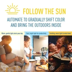 Natural Light - 800 Lumens - LED Smart Bulb - A19 Filament - 7 Watt - Tunable White - 2200K-6500 Kelvin -Bulbs Shop data 1624