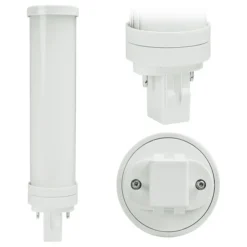 5 Colors - Selectable LED PL Lamp - 2-Pin GX23 Base - 6 Watt