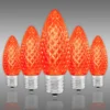 (NEW Technology) C9 - Orange - Faceted LED - VividCore Premium - 50% Brighter