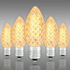 (NEW Technology) C7 - Warm White Deluxe - Faceted LED - VividCore Premium - 50% Brighter