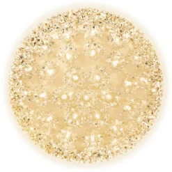 10 In. - LED Starlight Sphere - (150) Warm White Wide Angle LED Lights