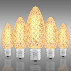 (NEW Technology) C9 - Warm White Deluxee - Faceted LED - VividCore Premium - 50% Brighter