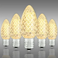 (NEW Technology) C7 - Warm White - Faceted LED - VividCore Premium - 50% Brighter