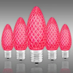 (NEW Technology) C9 - Pink - Faceted LED - VividCore Premium - 50% Brighter