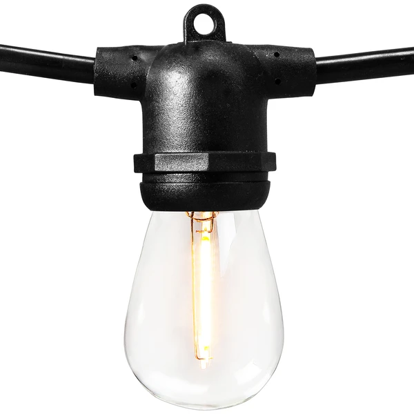 25 Ft. Patio Stringer - (15) Household Medium Base Sockets - Bulbs Not Included 1 25 Ft. Patio Stringer - (15) Household Medium Base Sockets - Bulbs Not Included