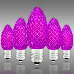 (NEW Technology) C7 - Purple - Faceted LED - VividCore Premium - 50% Brighter