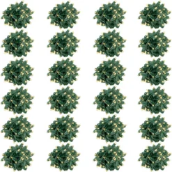 LED Christmas String Lights - 17 Ft. - (50) Wide Angle Warm White LED's - 4 In. Bulb Spacing - Green Wire -Bulbs Shop data 383