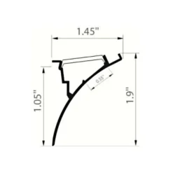 6.56 Ft. Anodized Aluminum WERKIN Channel -Bulbs Shop data 521