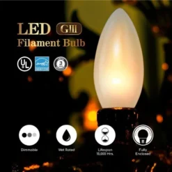 450 Lumens - 4 Watt - 2700 Kelvin - LED Chandelier Bulb - 3.8 In. X 1.4 In. -Bulbs Shop data 583