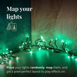 Twinkly 19.7 Ft. Cluster LED Light String With 400 RGB Lights -Bulbs Shop data 643