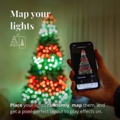 Twinkly Strings - 105 Ft. Mini LED Light String With 400 RGB+W LEDs - Green Wire 18 Twinkly Strings - 105 Ft. Mini LED Light String With 400 RGB+W LEDs - Green Wire -Bulbs Shop data 700