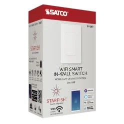 WiFi Smart On/Off Wall Switch - Single Pole/3-Way