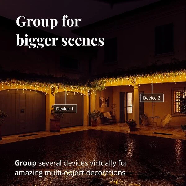 16.4 Ft. Twinkly LED Icicle Light String With 190 AWW LEDs - Amber, Warm White And Cold White 6 16.4 Ft. Twinkly LED Icicle Light String With 190 AWW LEDs - Amber, Warm White And Cold White - Image 6