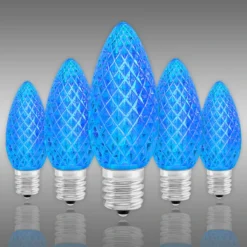 (NEW Technology) C9 - Blue - Faceted LED - VividCore Premium - 50% Brighter